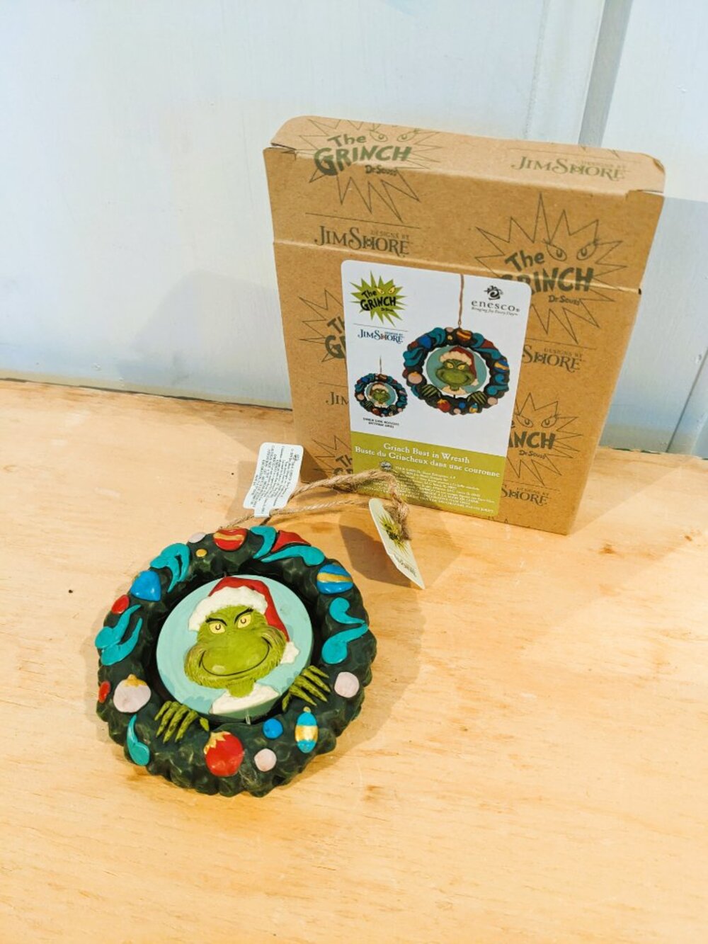 The Grinch NWB Rotating Wreath Ornament